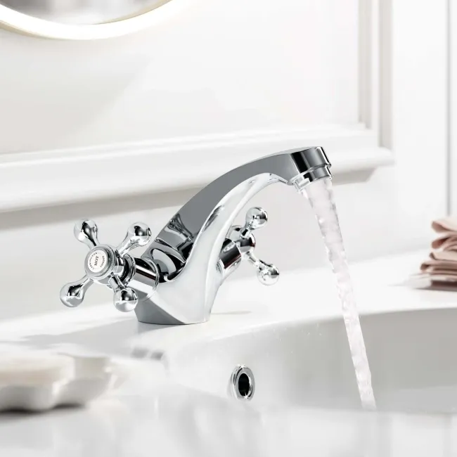 Bray Traditional Chrome Basin Mixer Tap