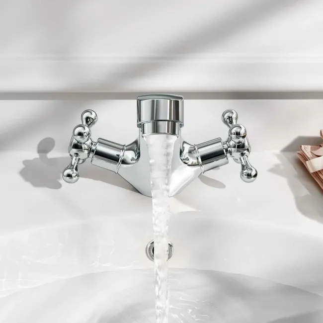 Bray Traditional Chrome Basin Mixer Tap