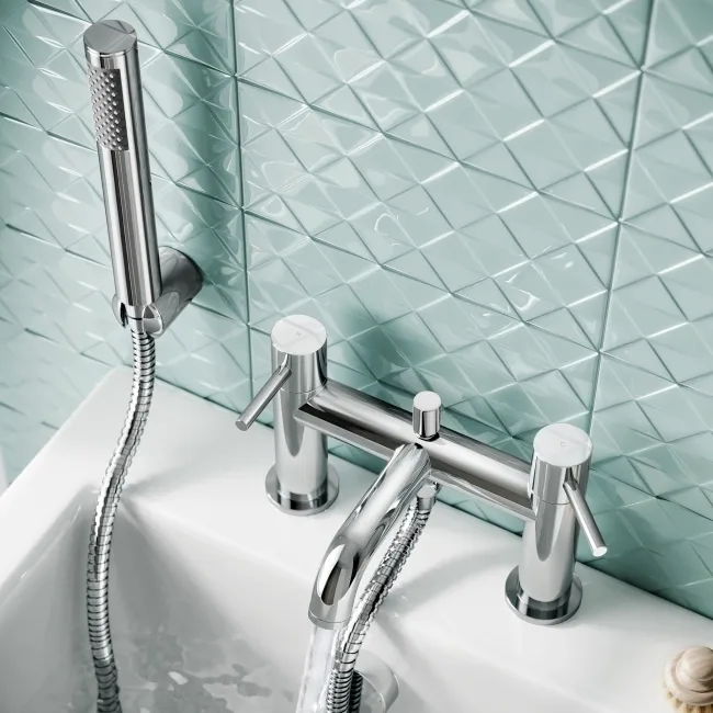 Selma Chrome Bath Filler & Handheld Shower