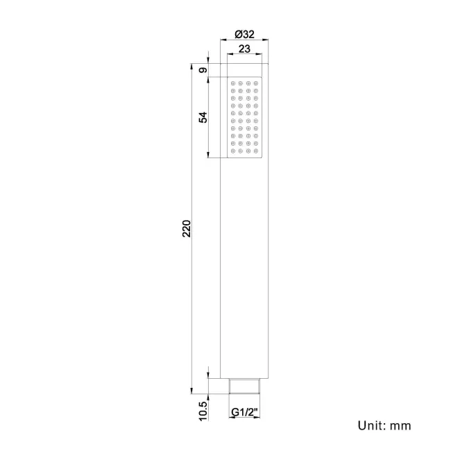 Chrome Round Hand Shower