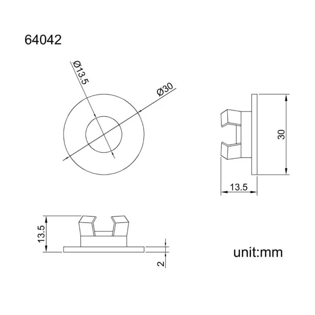 Brushed Brass Basin Overflow Ring