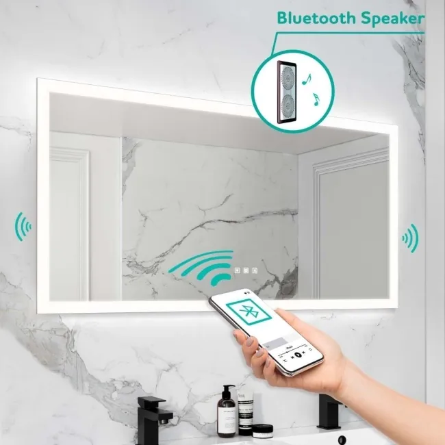 Ellie Illuminated LED Mirror With BLUETOOTH Speaker 600x1200mm