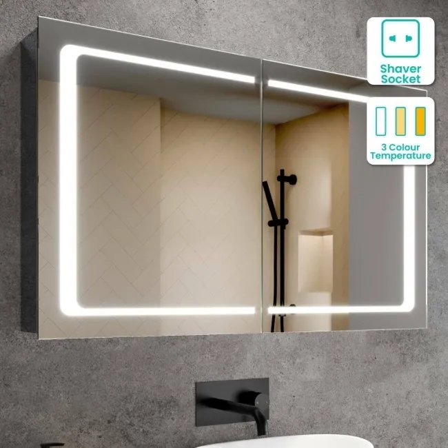 Arabella Illuminated LED Mirror Cabinet 600x1000mm