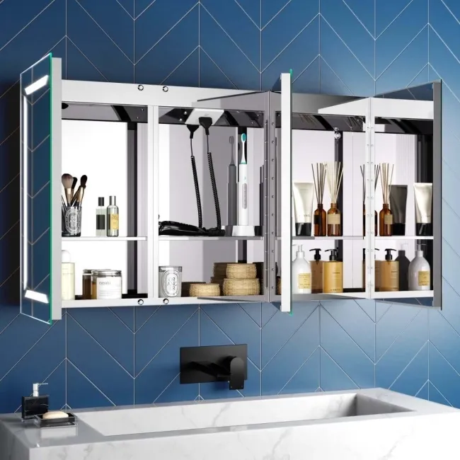 Haisley Illuminated LED Mirror Cabinet With BLUETOOTH Speaker 600x1000mm