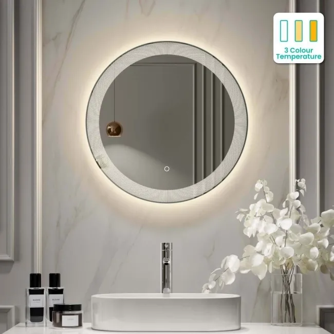 Blake Round Illuminated LED Mirror 600mm