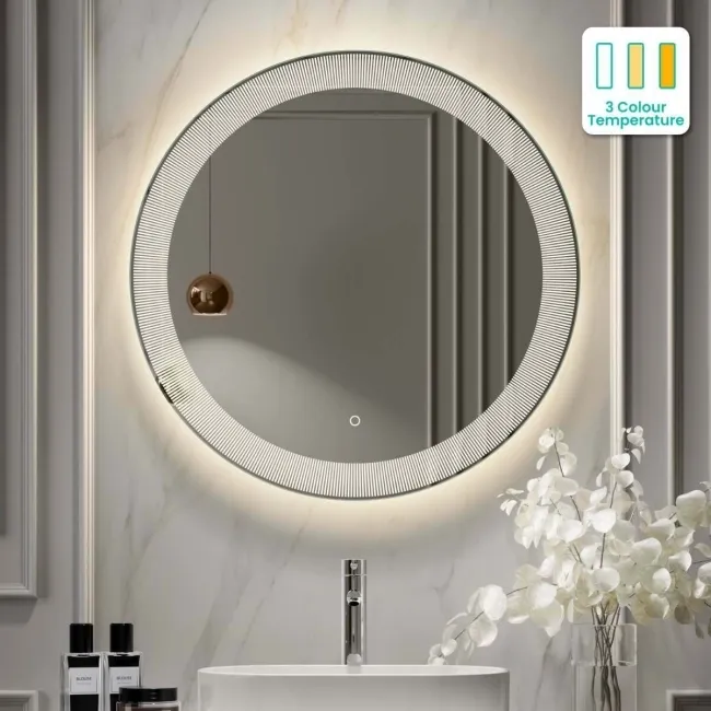 Blake Round Illuminated LED Mirror 800mm