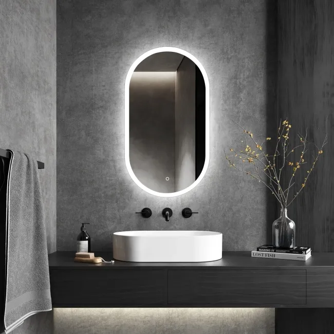 Alisha Oval Illuminated LED Mirror 900x500mm
