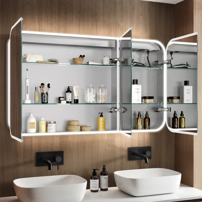 Willow Illuminated LED Mirror Cabinet With BLUETOOTH Speaker & USB Port 700x1200mm