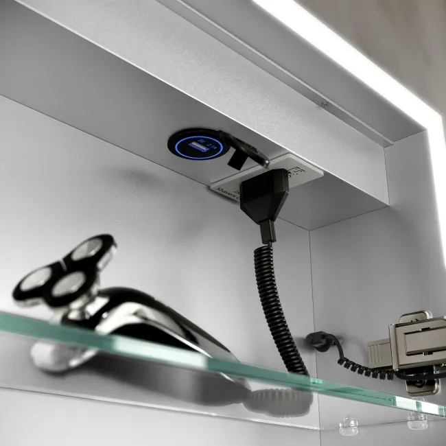 Margot Illuminated LED Mirror Cabinet 700x600mm