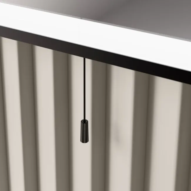 Mila Battery Operated Black Framed Illuminated LED Mirror 600x400mm