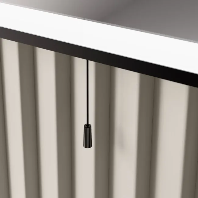 Mila Battery Operated Black Framed Illuminated LED Mirror 700x500mm