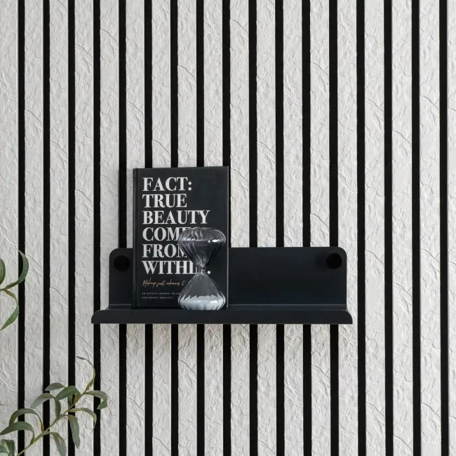 Trepanel Customise® Black Shelf 359mm inc Black Screws