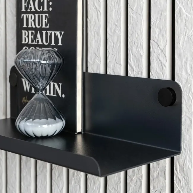 Trepanel Customise® Black Shelf 359mm inc Black Screws