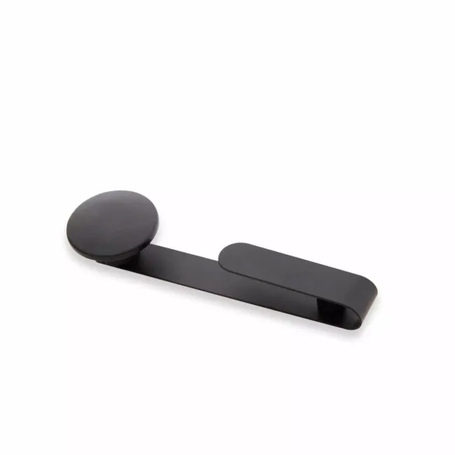 Trepanel Customise® Wooden Hanger Black Horizontal Metal Hook