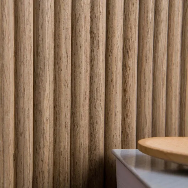 Trepanel Flex® Smoked Oak Flexible Acoustic Wood Panels 1200x600