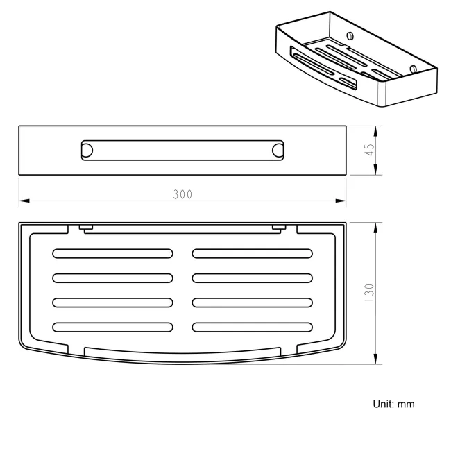 Ivy Chrome Soap Basket