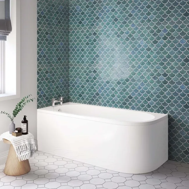 Oakham 1700 Space Saving Bath - Left Handed ( Excludes Bath Panel)