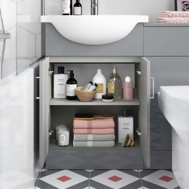 Quartz Stone Grey Combination Vanity Basin and Denver Toilet 1050mm