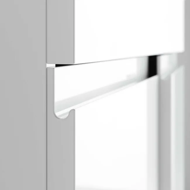 Trent Gloss White Double Vanity with Marble Top & Oval Counter Top Basin 1200mm