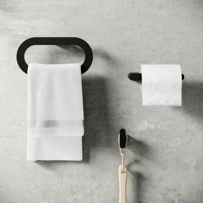  Daphne Matt Black 3 Pieces Accessory Set