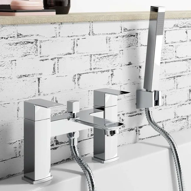 Mersey Chrome Basin & Shower Bath Mixer Tap Set