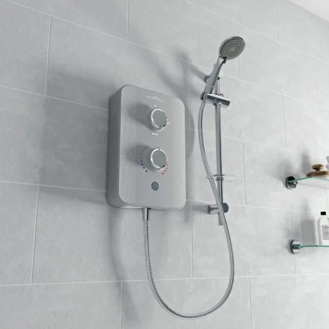 Gainsborough Slim Duo Electric Shower Titanium Grey 8.5KW