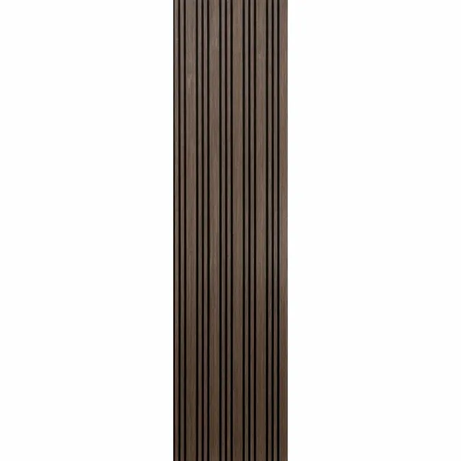 Trepanel Design® Walnut Brown Multi-Width Acoustic Wood Wall Panels