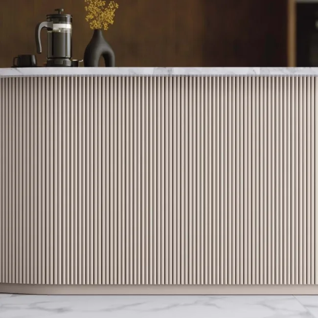 Trepanel Flex® White Flexible Acoustic Wood Panels 1200x600