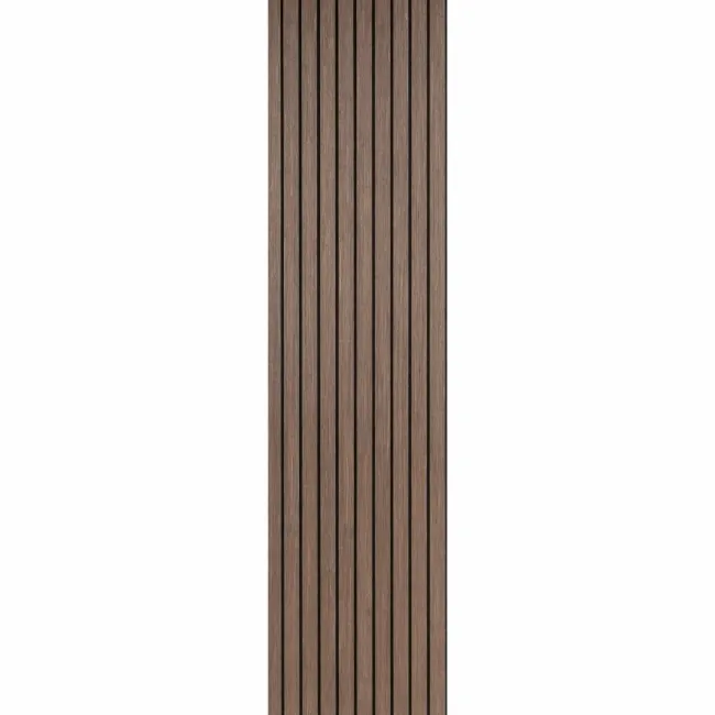 Trepanel® Walnut Brown Wide Slat Acoustic Wood Wall Panels