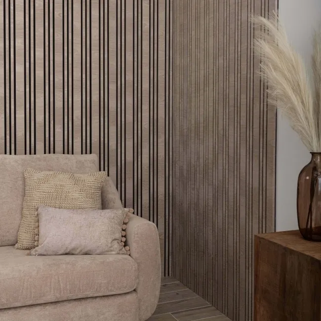 Trepanel Design® Beech Multi-Width Acoustic Wood Wall Panels