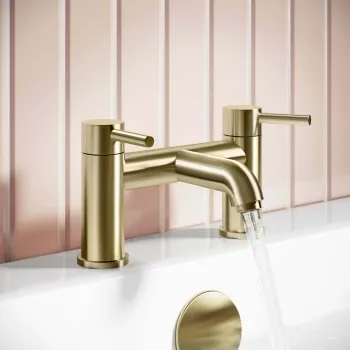Trent Brushed Brass Bath Filler
