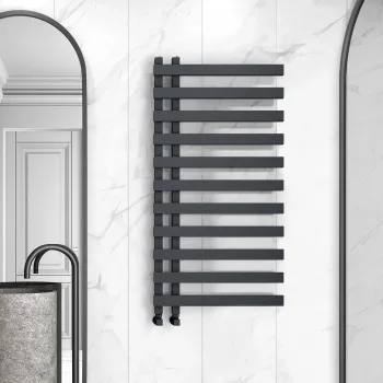 Palermo Anthracite Designer Heated Towel Rail 1200x600mm