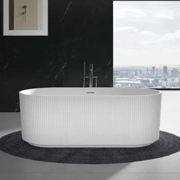 Barnet 1500mm Fluted Freestanding Bath