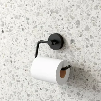 Sofia Matt Black Toilet Roll Holder