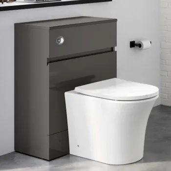 Foster Tungsten Grey Back To Wall Unit and Tucson Toilet
