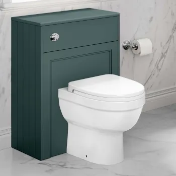 Traditional Midnight Green Back To Wall Unit and Seattle Toilet