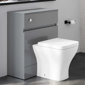 Foster Stone Grey Back To Wall Unit and Atlanta Toilet