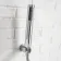 Lusk Chrome Bath Filler & Handheld Shower
