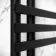 Madrid Matt Black Designer Heated Towel Rail 800x450mm