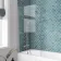 Oakham 1700 Space Saving Shower Bath & 6mm Easy Clean Screen - Left Handed