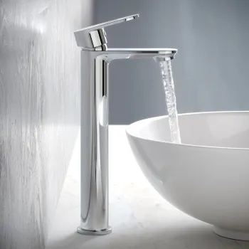 Avill Chrome High Rise Basin Mixer Tap