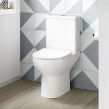 Manhattan Slimline 560 Depth Rimless Close Coupled Toilet With Soft Close Seat