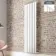 Faro White Single Flat Panel Vertical Radiator 1800x490mm