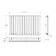 Faro White Single Flat Panel Horizontal Radiator 600x980mm