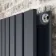 Faro Anthracite Double Flat Panel Horizontal Radiator 600x1820mm