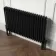Athens Matt Black Triple Column Horizontal Traditional Radiator 600x1010mm