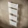 Santorini White Flat Panel Heated Towel Rail 1600x450mm