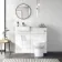 Harper Gloss White Combination Vanity Basin & Miami Toilet 1000mm