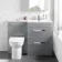 Avon Stone Grey Combination Basin Drawer and Aruba Toilet 1100mm - Right Handed
