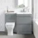 Trent Stone Grey Combination Basin Drawer and Atlanta Toilet 1100mm - Right Handed
